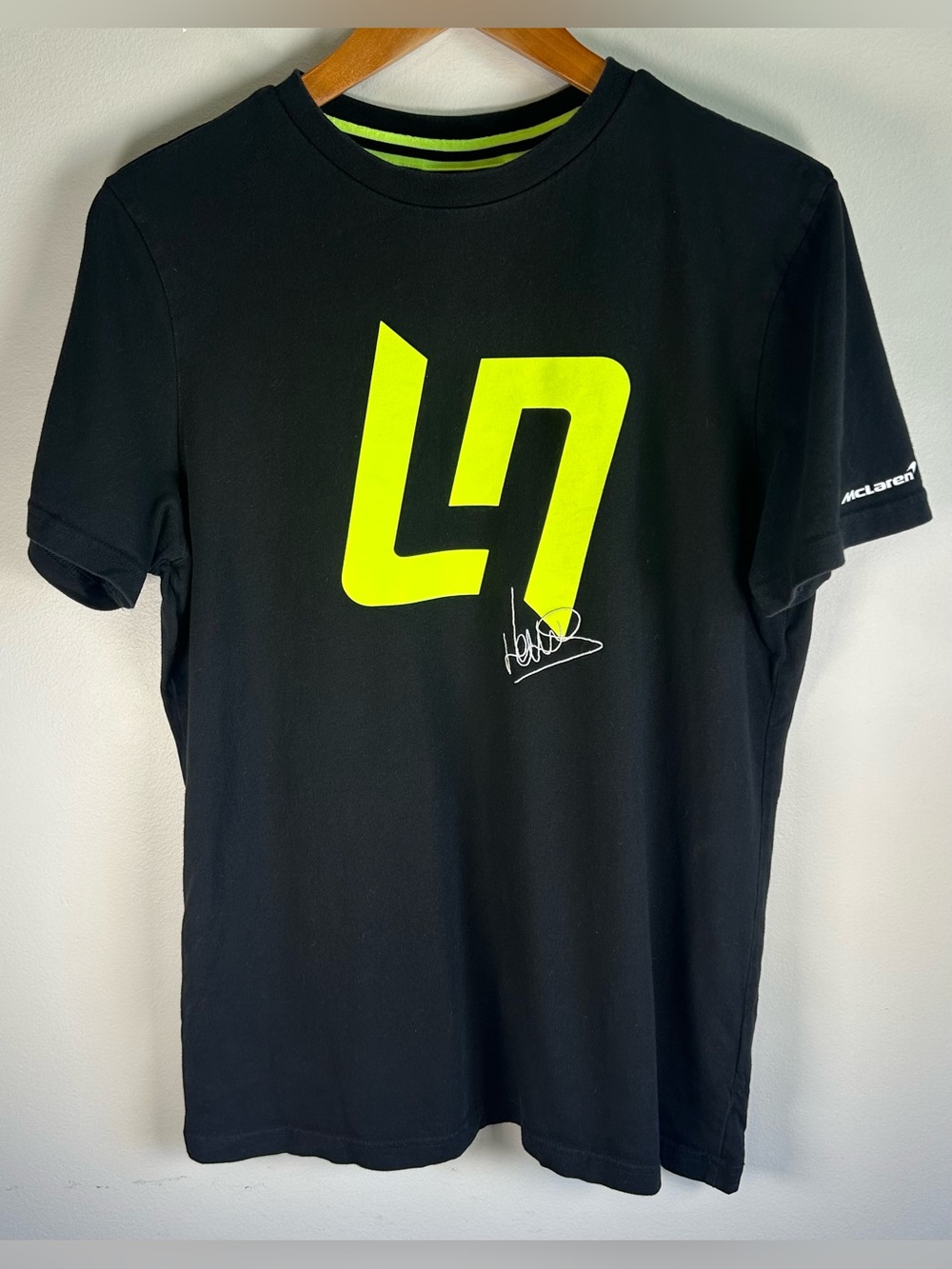 McLaren F1 Racing Lando Norris Men’s T-shirt Size L Formula One Official Product